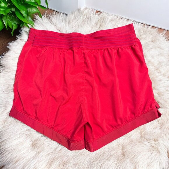 Nike Dri Fit Red Running Shorts Womens Spandex Size Medium - Picture 2 of 6